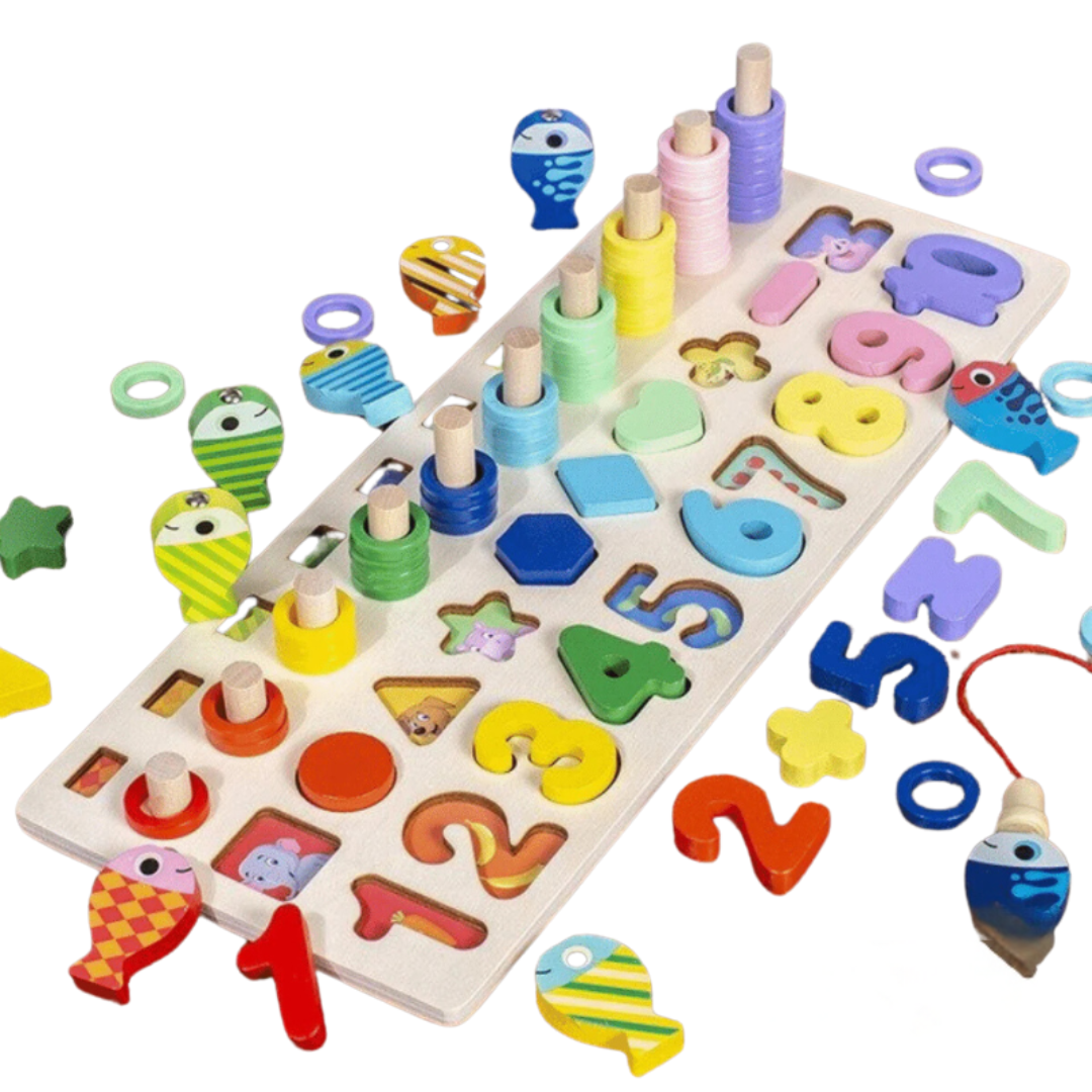 PlayGrow | Développez des compétences en jouant - Tableau en bois Montessori