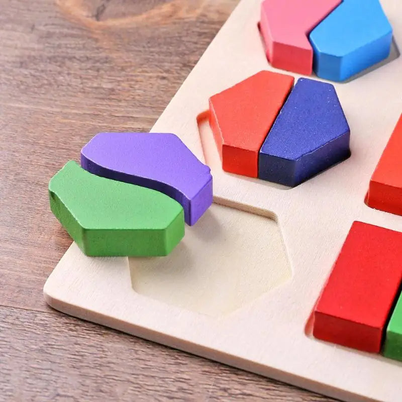 SmartShapes | Développez la Reconnaissance des Formes et la Pensée Logique - Tableau d'Apprentissage en Bois