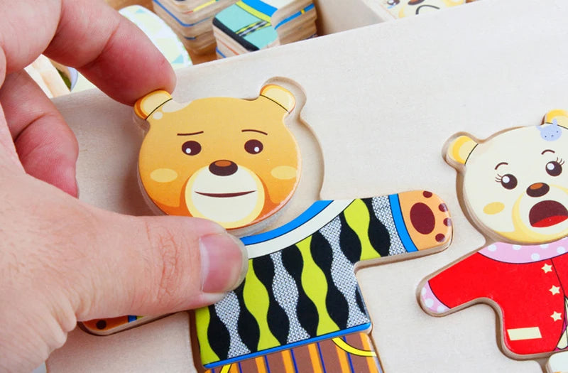 DressUp Bobbie | Découvrez des Tenues Infinies - Puzzle d'Habillage en Bois