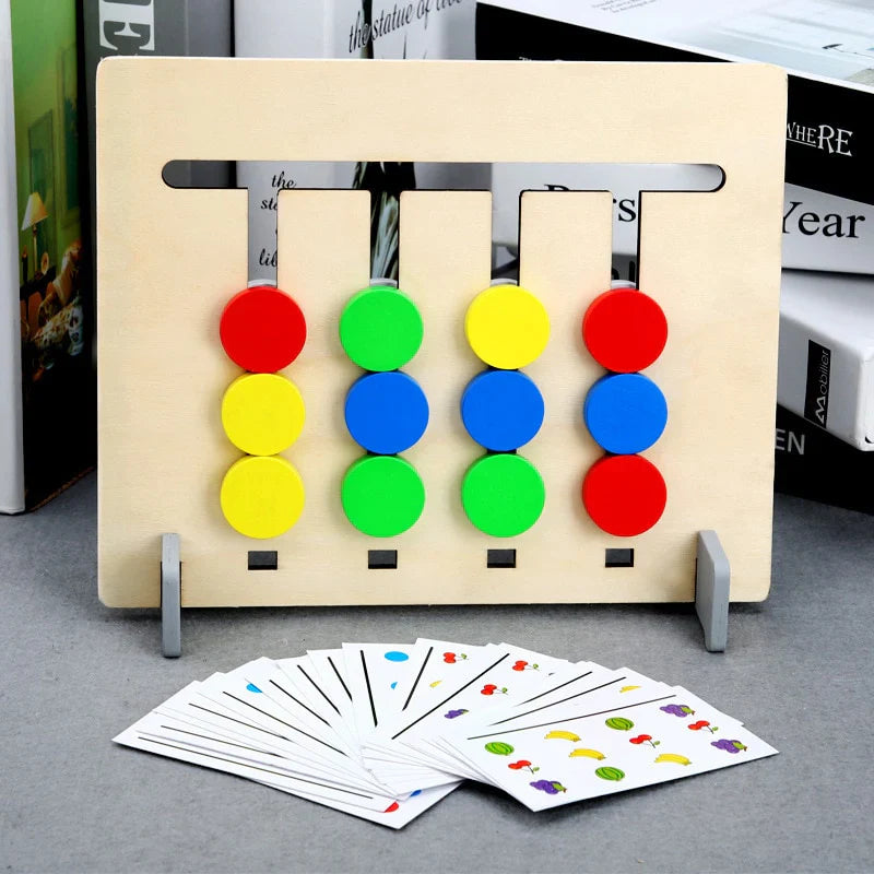 TimberLogic | Apprendre en Jouant à Raisonner - Puzzle de Tri en Bois Montessori