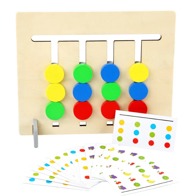 TimberLogic | Apprendre en Jouant à Raisonner - Puzzle de Tri en Bois Montessori