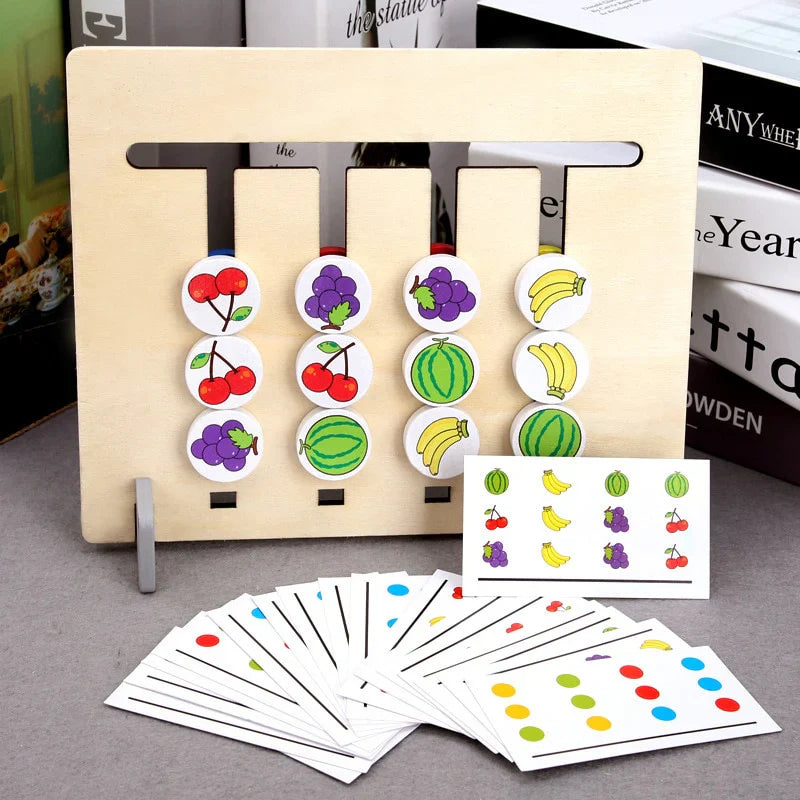TimberLogic | Apprendre en Jouant à Raisonner - Puzzle de Tri en Bois Montessori
