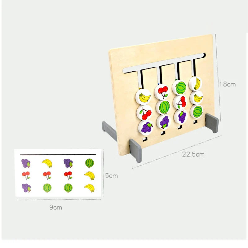 TimberLogic | Apprendre en Jouant à Raisonner - Puzzle de Tri en Bois Montessori