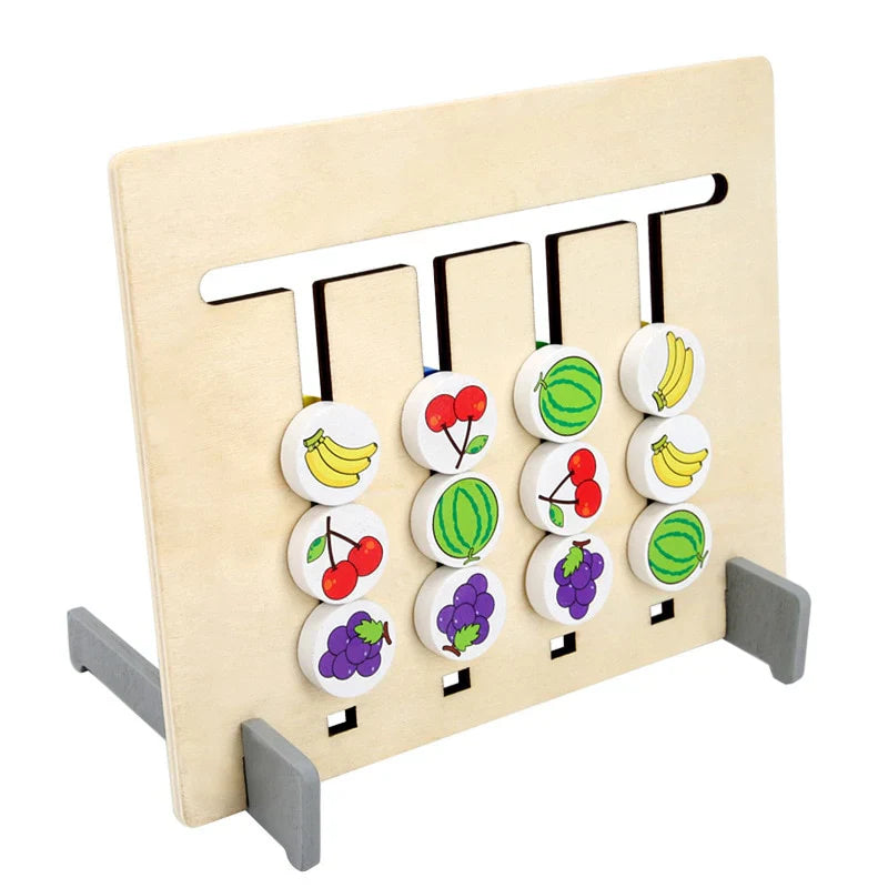 TimberLogic | Apprendre en Jouant à Raisonner - Puzzle de Tri en Bois Montessori