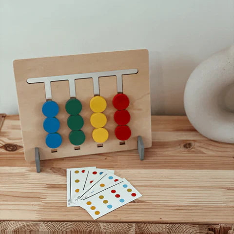 TimberLogic | Apprendre en Jouant à Raisonner - Puzzle de Tri en Bois Montessori