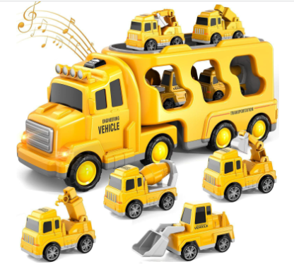 TruckTrail | Aventure sur Roues avec Lumière et Son - Ensemble de Jouets de Transport