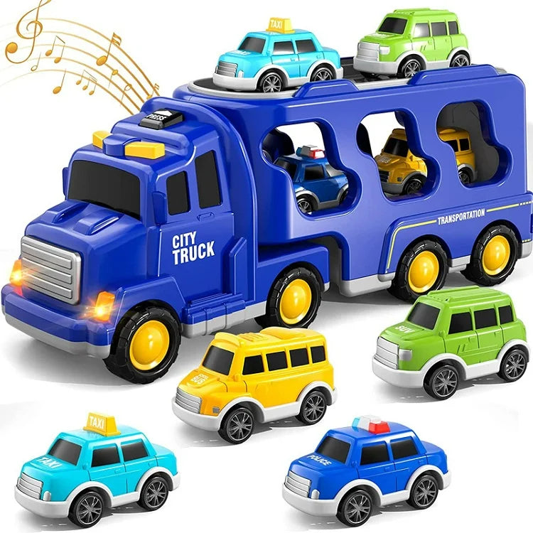 TruckTrail | Aventure sur Roues avec Lumière et Son - Ensemble de Jouets de Transport