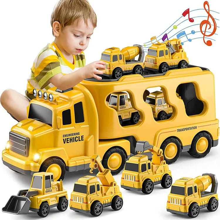 TruckTrail | Aventure sur Roues avec Lumière et Son - Ensemble de Jouets de Transport