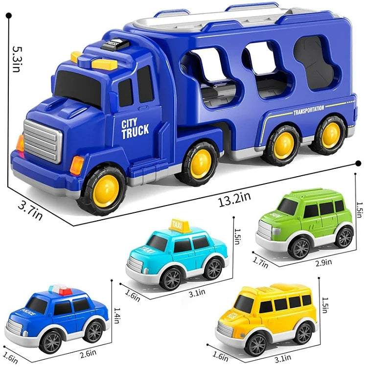 TruckTrail | Aventure sur Roues avec Lumière et Son - Ensemble de Jouets de Transport