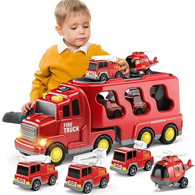 TruckTrail | Aventure sur Roues avec Lumière et Son - Ensemble de Jouets de Transport