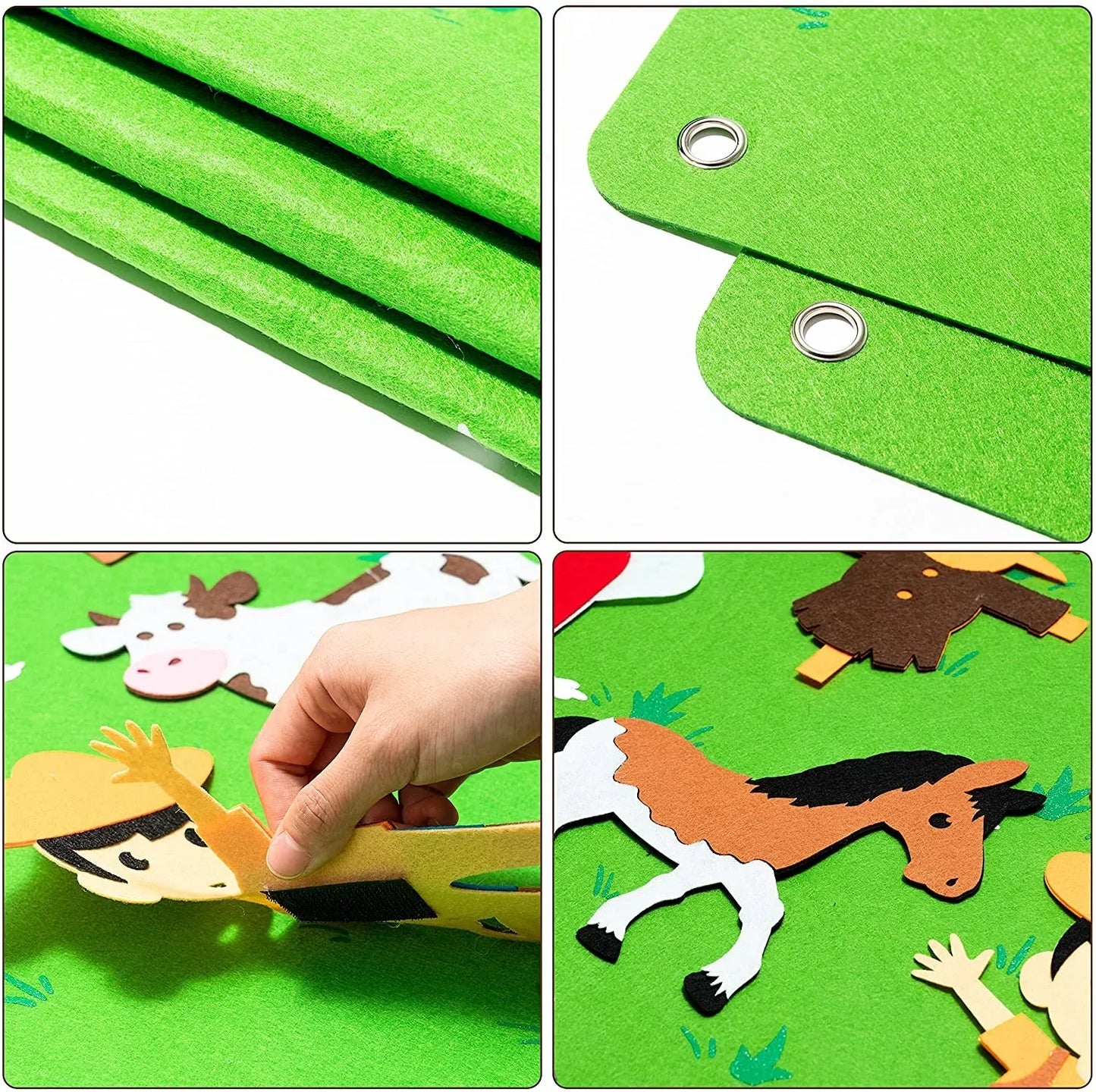FeltPatch | Apprendre de manière imaginative avec les Animaux et la Nature - Tableau de Jeu en Feutre