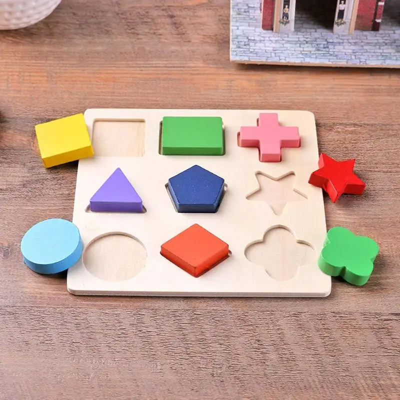 SmartShapes | Développez la Reconnaissance des Formes et la Pensée Logique - Tableau d'Apprentissage en Bois