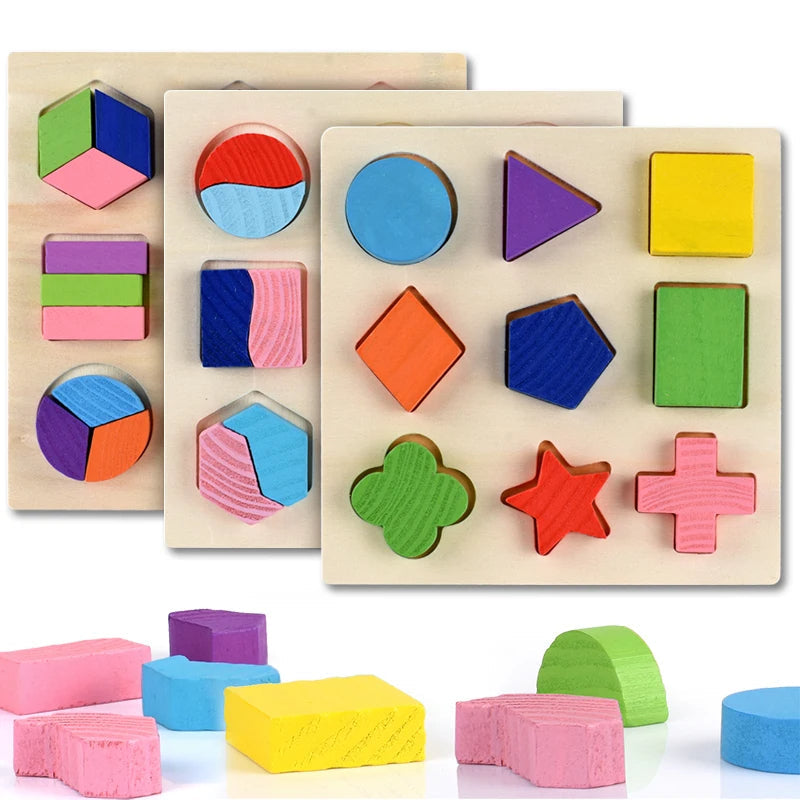 SmartShapes | Développez la Reconnaissance des Formes et la Pensée Logique - Tableau d'Apprentissage en Bois