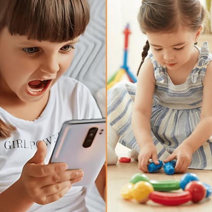 Ensemble de Construction Magnétique Créatif - Blocs de Construction Magnétiques Éducatifs pour Enfants