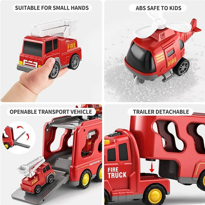 TruckTrail | Aventure sur Roues avec Lumière et Son - Ensemble de Jouets de Transport