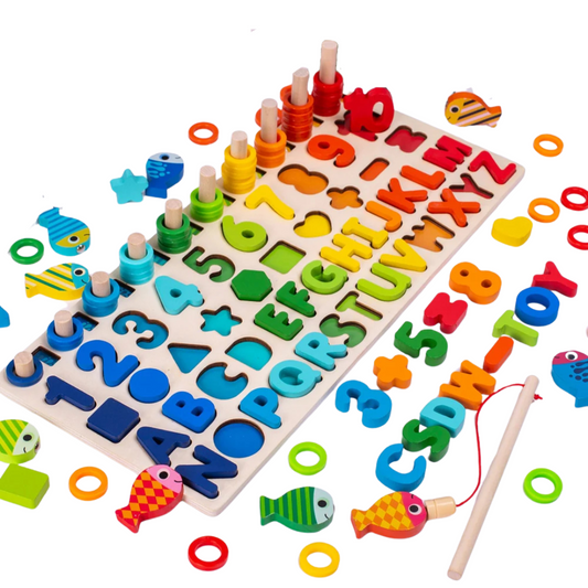 PlayGrow | Développez des compétences en jouant - Tableau en bois Montessori