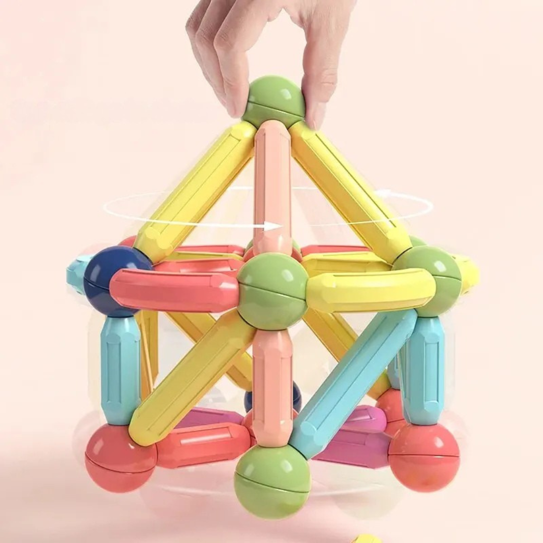 Ensemble de Construction Magnétique Créatif - Blocs de Construction Magnétiques Éducatifs pour Enfants