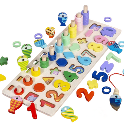 PlayGrow | Développez des compétences en jouant - Tableau en bois Montessori