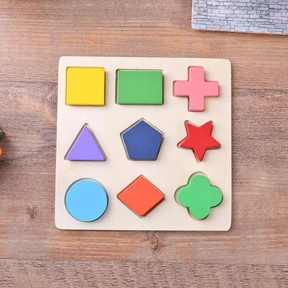 SmartShapes | Développez la Reconnaissance des Formes et la Pensée Logique - Tableau d'Apprentissage en Bois