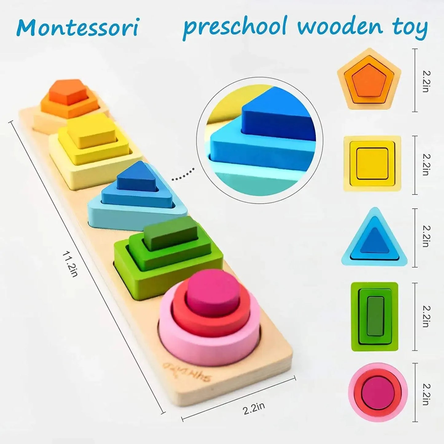 ColorMatch | Apprendre à Trier et Empiler - Jouet d'Empilage Mantessori