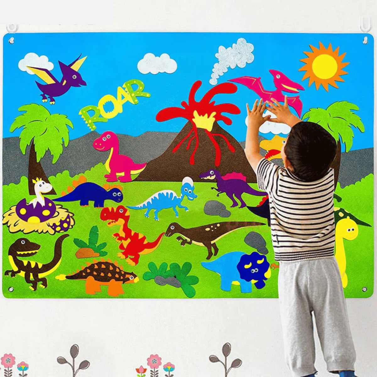 FeltPatch | Apprendre de manière imaginative avec les Animaux et la Nature - Tableau de Jeu en Feutre