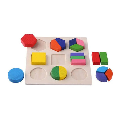 SmartShapes | Développez la Reconnaissance des Formes et la Pensée Logique - Tableau d'Apprentissage en Bois