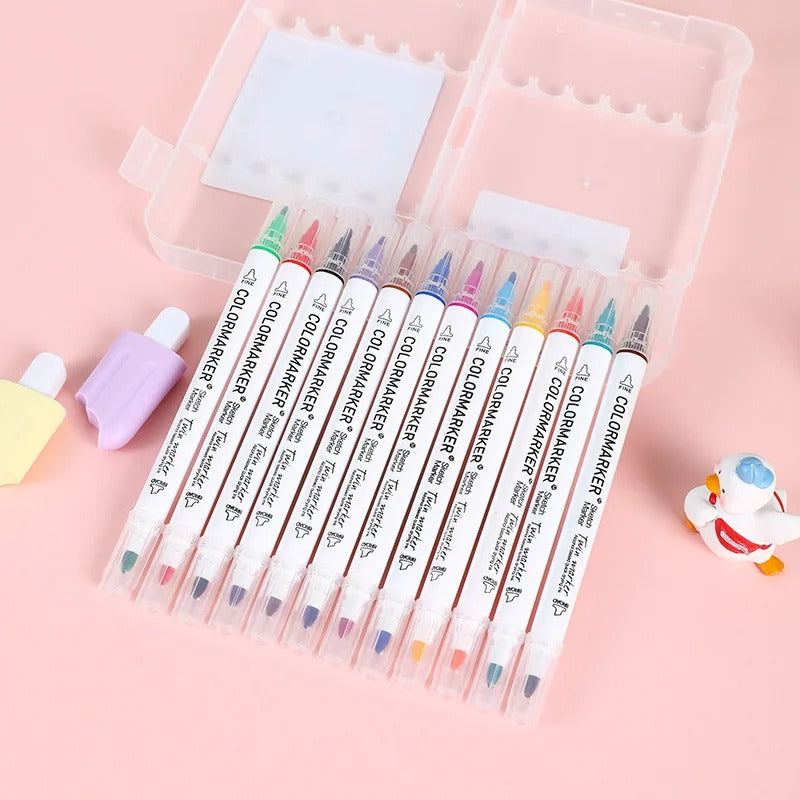 Stylo AquaArt | Créez de l'Art Magique avec de l'Eau - Ensemble d'Aquarelle (+ CUIILLÈRE en Céramique)
