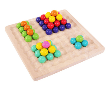 BeadBlox | Tableau de Perles Montessori - Jeu de Couleur, Compte & Gagne pour Enfants Créatifs