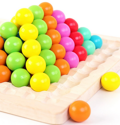 BeadBlox | Tableau de Perles Montessori - Jeu de Couleur, Compte & Gagne pour Enfants Créatifs