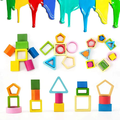 ColorMatch | Apprendre à Trier et Empiler - Jouet d'Empilage Mantessori