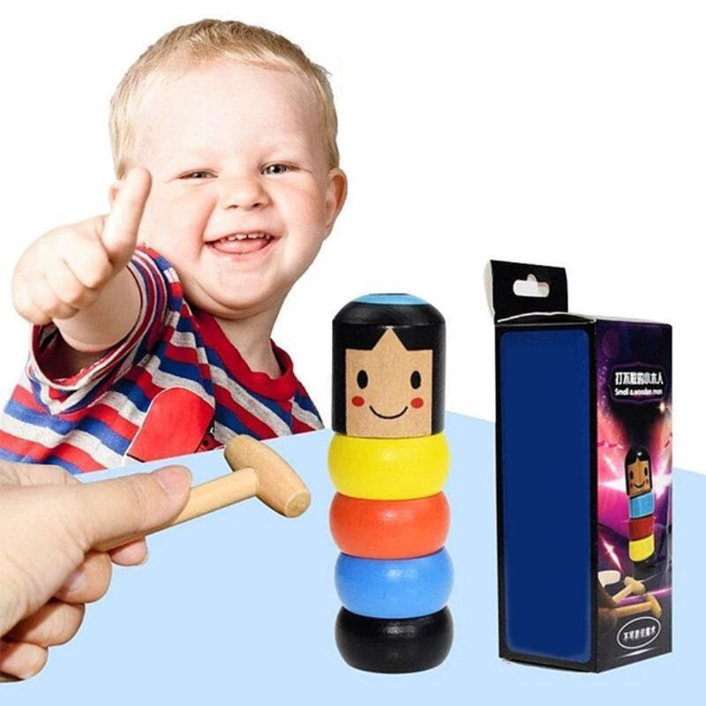 FlexiWood | Acrobate en Bois Flexible Magique - Jouet en Bois