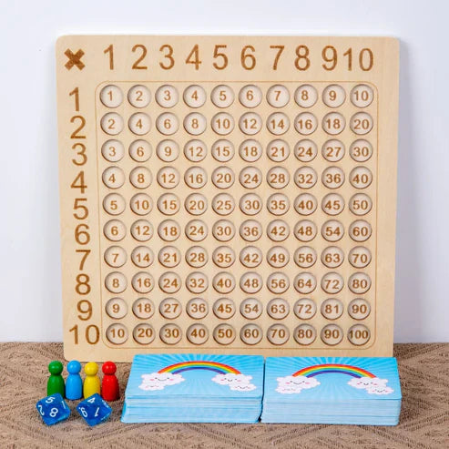 MathMaster | Apprendre les Multiplications de Manière Ludique - Jeu Éducatif en Bois