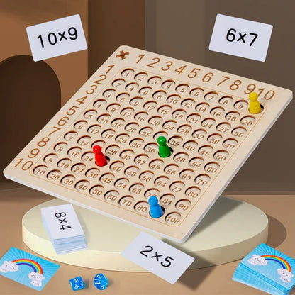 MathMaster | Apprendre les Multiplications de Manière Ludique - Jeu Éducatif en Bois