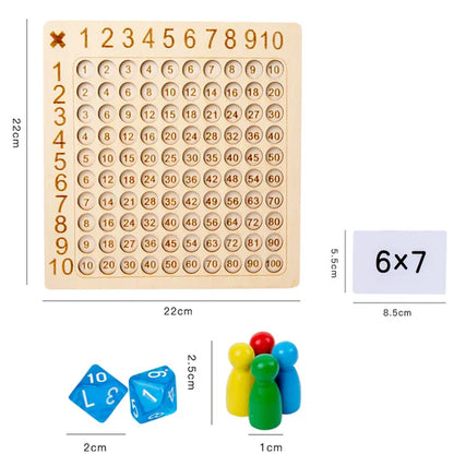 MathMaster | Apprendre les Multiplications de Manière Ludique - Jeu Éducatif en Bois