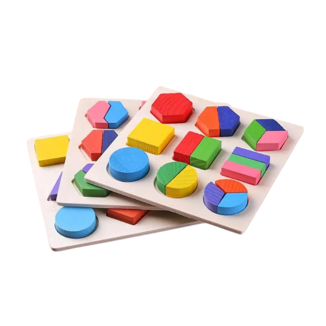 SmartShapes | Développez la Reconnaissance des Formes et la Pensée Logique - Tableau d'Apprentissage en Bois
