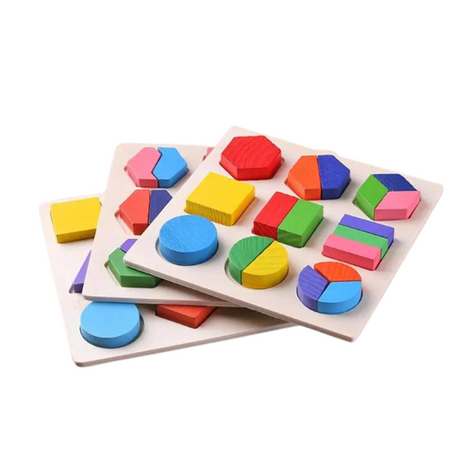 SmartShapes | Développez la Reconnaissance des Formes et la Pensée Logique - Tableau d'Apprentissage en Bois
