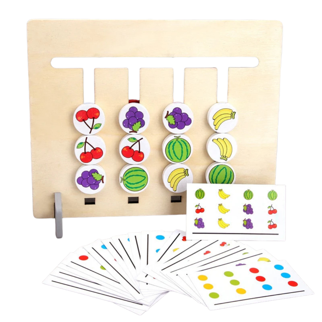 TimberLogic | Apprendre en Jouant à Raisonner - Puzzle de Tri en Bois Montessori