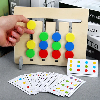 TimberLogic | Apprendre en Jouant à Raisonner - Puzzle de Tri en Bois Montessori