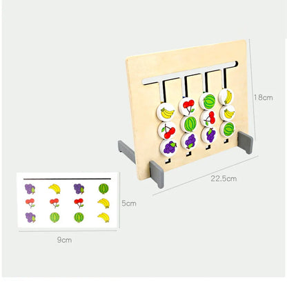 TimberLogic | Apprendre en Jouant à Raisonner - Puzzle de Tri en Bois Montessori