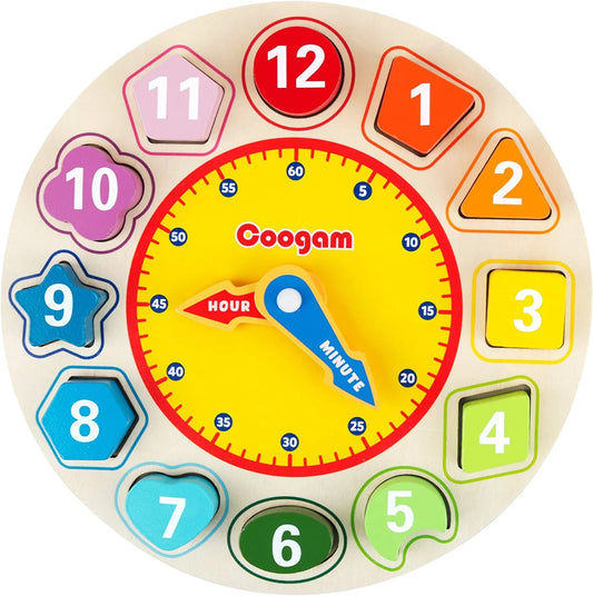 TimeWise | Apprendre à lire l'heure avec jeu et plaisir - Horloge Montessori en bois