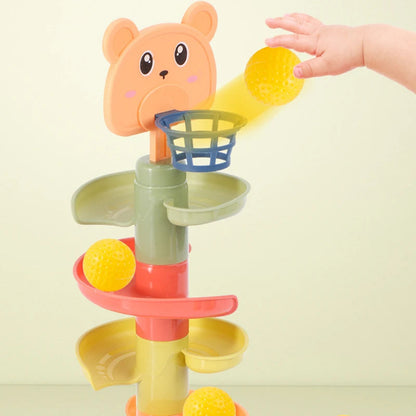 TwirlTower | Découvrez l'Équilibrage et le Roulement - Jouet Éducatif à Empiler