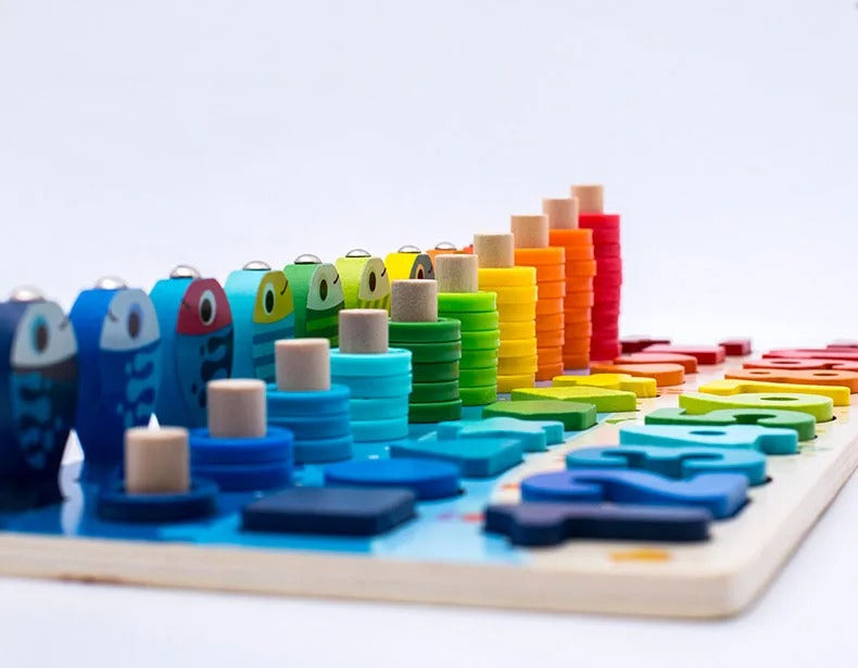 PlayGrow | Développez des compétences en jouant - Tableau en bois Montessori