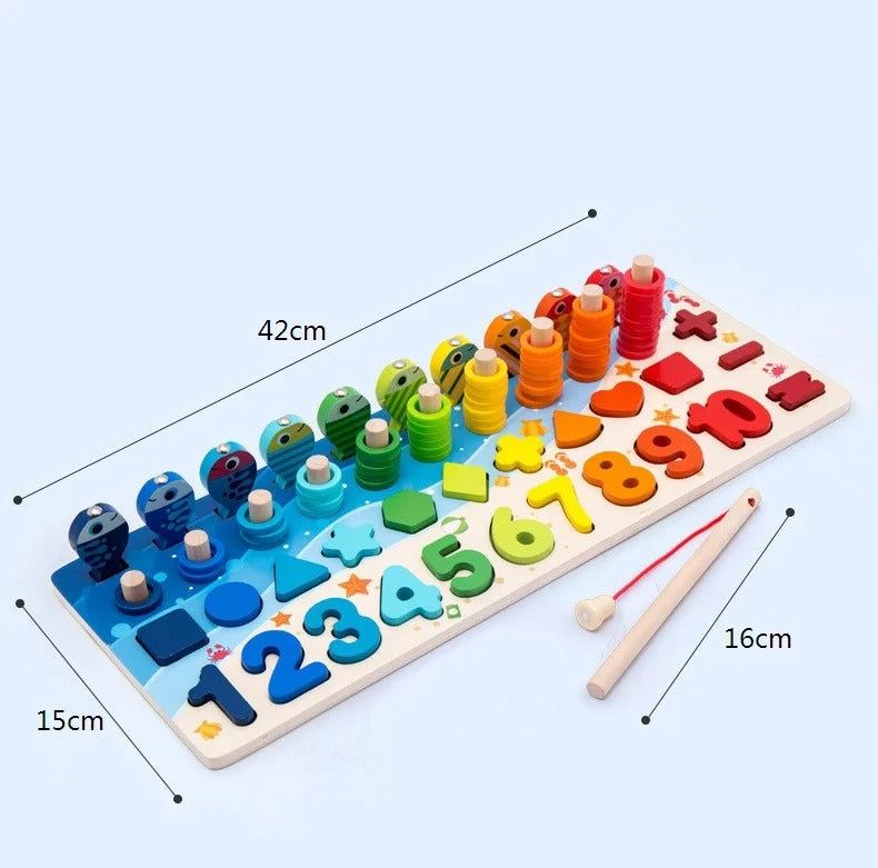 PlayGrow | Développez des compétences en jouant - Tableau en bois Montessori