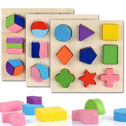 SmartShapes | Développez la Reconnaissance des Formes et la Pensée Logique - Tableau d'Apprentissage en Bois