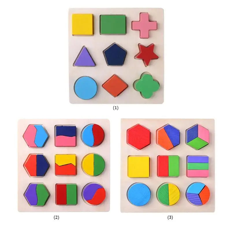 SmartShapes | Développez la Reconnaissance des Formes et la Pensée Logique - Tableau d'Apprentissage en Bois