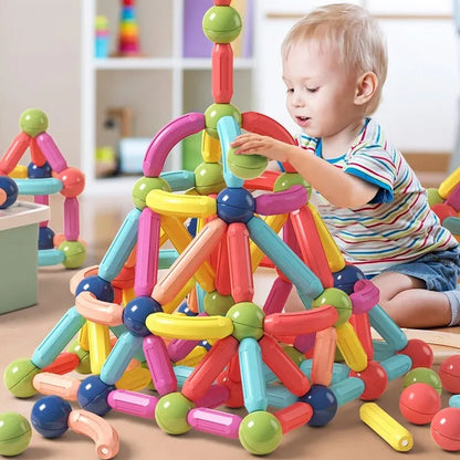 Ensemble de Construction Magnétique Créatif - Blocs de Construction Magnétiques Éducatifs pour Enfants