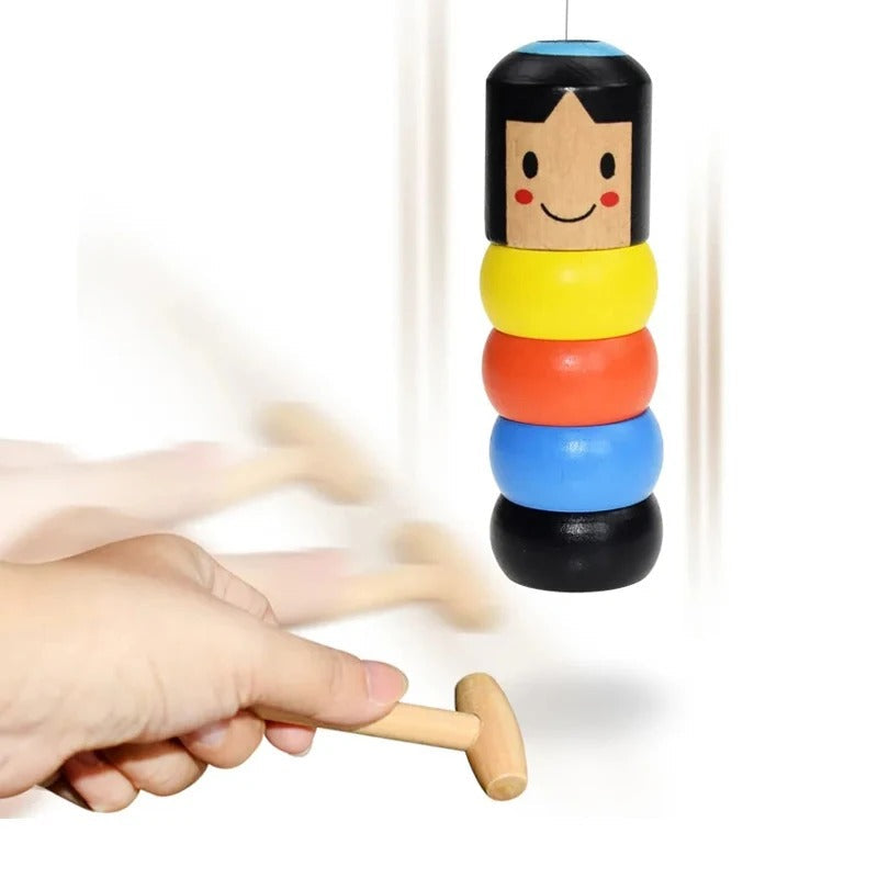 FlexiWood | Acrobate en Bois Flexible Magique - Jouet en Bois