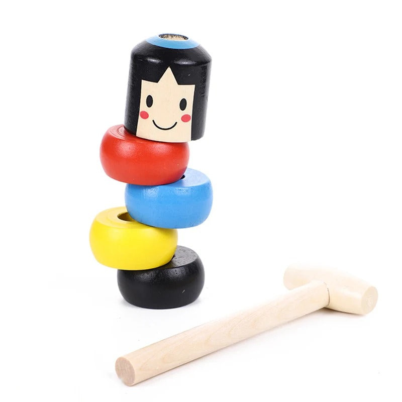 FlexiWood | Acrobate en Bois Flexible Magique - Jouet en Bois