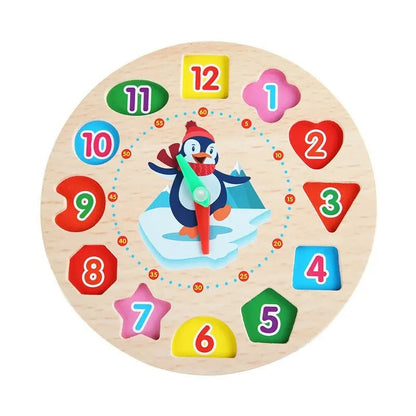 TimeTales | Apprendre à lire l'heure en s'amusant - Jouet d'horloge Montessori en bois